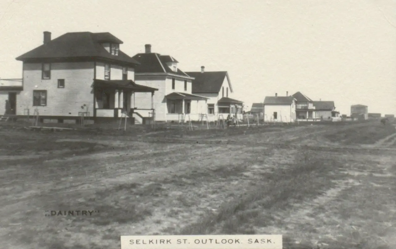 Selkirk Street, Outlook, about 1910